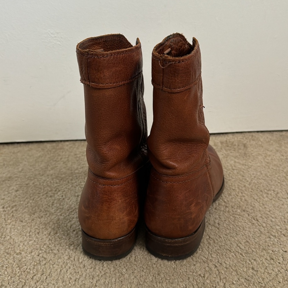 Frye Brown Leather Roper Boot - Picture 3 of 7